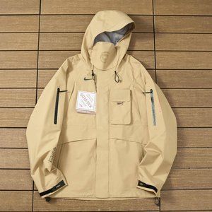 Nike x Travis Scott Classic Cream Hooded Trench Coat